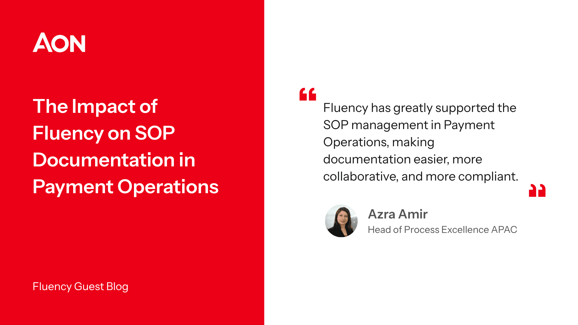 AON Case study: The Impact of Fluency on SOP Documentation in Payment Operations