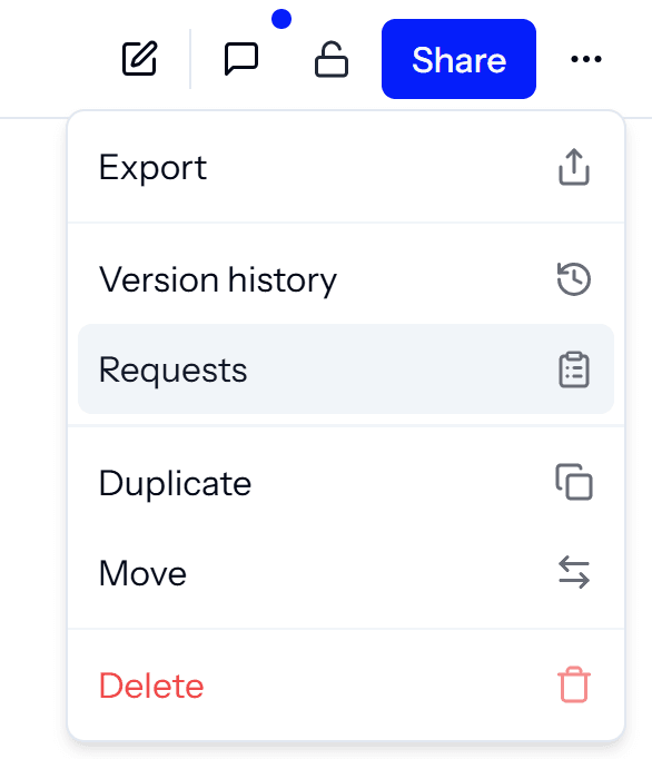 Record requests