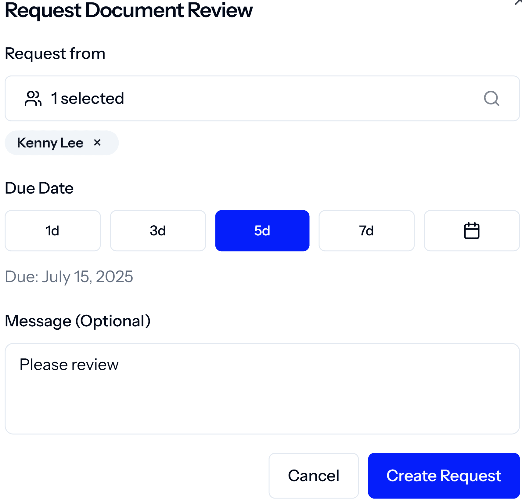 Review requests