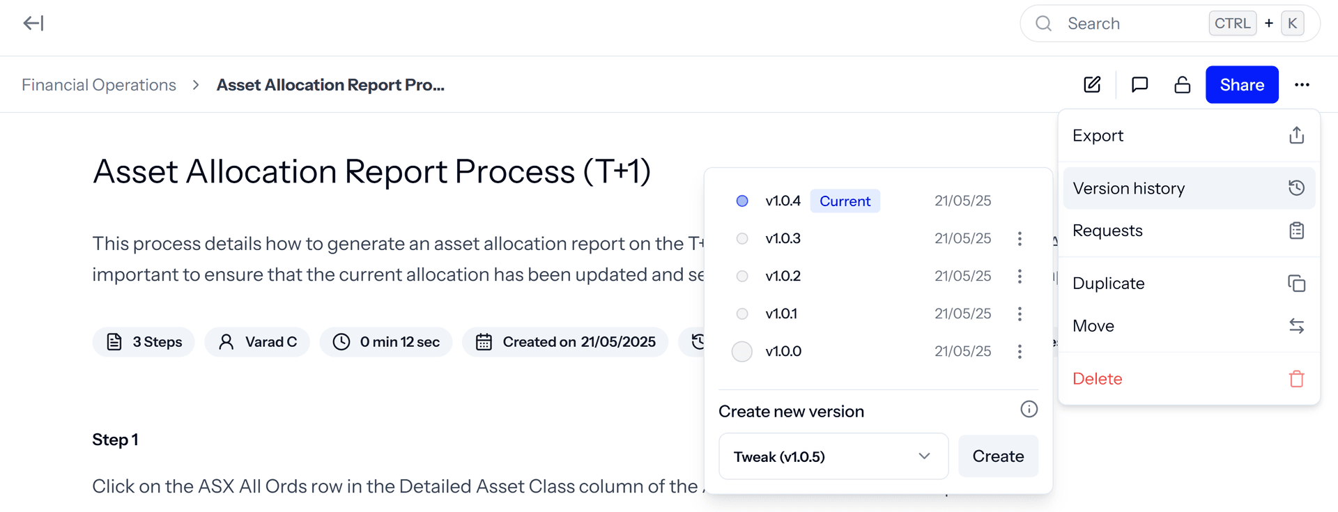 Semantic versioning