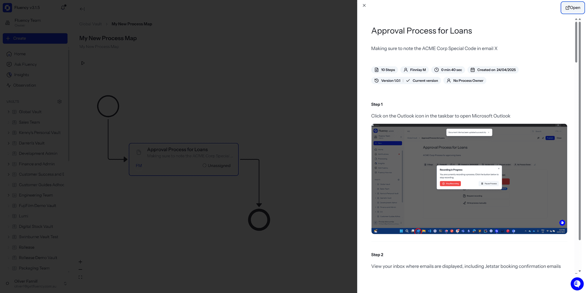 View linked SOPs