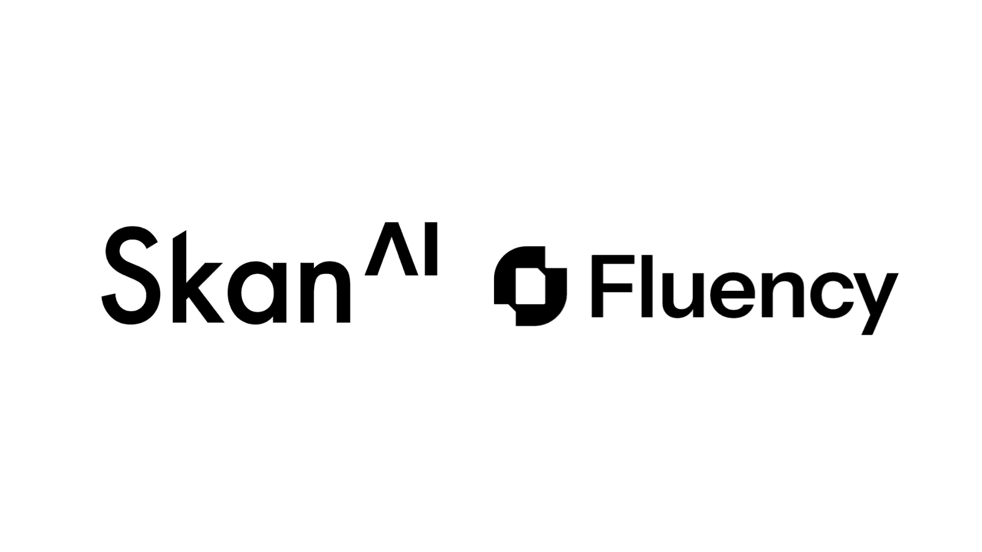 Skan AI and Fluency logos side by side